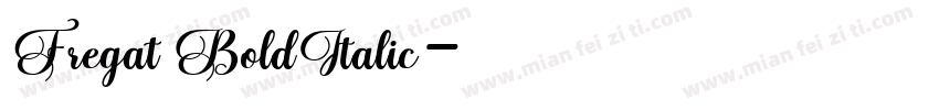 Fregat BoldItalic字体转换